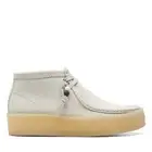 [26168988] WOMENS CLARKS WALLABEE CUP BT WHITE NUBUCK