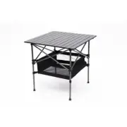Movisa Outdoor Folding Table W/Carrying Bag,Lightweight Aluminum Roll-Up Square