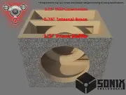 STAGE 2 - SEALED SUBWOOFER MDF ENCLOSURE FOR MTX 5515 SUB BOX
