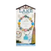 NEW JILZARAH Handmade Clay Beads DESTINATION LAKE HOUSE 15mm Wrist Keychain