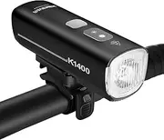RAVEMEN K1400 Smart Bike Lights, Bright Bicycle Light with AI Night Riding Mode, Brightness Adjust, Auto On/Off, Power Bank Feature, Daytime Intelligent Mode