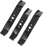 IDEASURE 942-04125 & 942-04124 Lawn Mower Blades Kit for 46" Deck, Compatible with Cub Cadet i1046 LT1045 LT1046 Toro MTD Troy-Bilt, Replaces 742-04124, 742-04125, 742-0612, 942-0612, 3 Pack