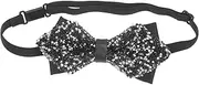 [OATIPHO] Charming Men's Bow Tie Ties Rhinestone Detail for Men's Formal Wedding and Evening Events