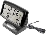 Digital Temperature Clock, with LED Time Display, Temperature Detect for Car