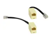 Straight and Reverse RJ12 male 6P6C to female RJ45 8P6C cable