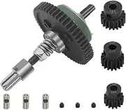 AIYIHOBBY All Metal Steel 6878 Differential Gear Complete Slipper Clutch and 32P 15T/17T/19T Pinions Gear Set for Traxxas Slash 4X4 / Stampede 4X4 / Rustle 4X4 Replace 6878