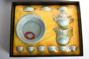 NEW Chinese Yixing Green Teapot and Cups Set