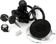 Ignition Switch for Kawasaki EN 650 for Vulcan S 2014-2022 Electric Locks Accessories Motorcycle Ignition Switch Lock Fuel Gas Cap with Keys Set Motorcycle Ignition Switch Lock