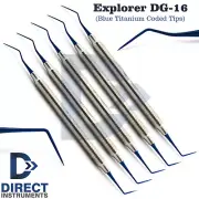 5 Pieces DG16 Dental Endodontic Explorer Titanium Light Weight Diagnostic Probes