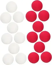 SUPVOX 20pcs Clown Nose Cosplay Accessories Lightweight Red and White Sponge Balls for Fun Pranks Halloween Christmas and Party Supplies Unique Design for Engaging Performances
