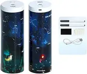 Pencil Cases Fingerprint Password Lock Pencil Case Organizer Layer Cylindrical Cute Pen Bag Holder with Mirror Erasable Notepad Calculator Large ty Storage Stationery Box for Student