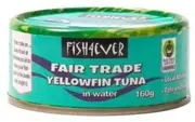 Fish 4 Ever Yellowfin Tuna in Water (Fair Trade) 160g