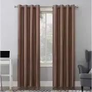 Sun Zero Blackout Grommet One Curtain Panel BROWN 50" x 84" NEW