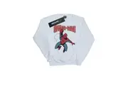 Spider-Man Womens/Ladies Leap Sweatshirt (White) - UTBI1872