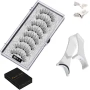 8Pcs Magnetic Eyelash Set Curler Clip Quantum Kit False Eyelashes 3D Eye Lashes Tool