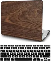 Case Compatible with MacBook Pro 14 inch 2021 2023 Release A2442 A2779 M1 M2 with Touch ID, Plastic Durable Creative Hard Shell Protective Case & Keyboard Cover, Wood