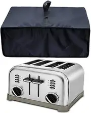 Heavy Duty Heat-Resistant Waterproof Dust-proof Cover for Cuisinart CPT-180 Metal Classic 4-Slice Toaster/Cuisinart CPT-340/CPT-142/ CPT-435/KitchenAid Kmt4115cu/BLACK+DECKER TR4310FBD/4-Slice Toaster
