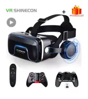 VR Box 3D Virtual Reality Headset Glasses& Bluetooth With Remote For Smartphones