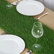 6 pcs Green Artificial Grass 12 x 108" TABLE RUNNERS Wedding Party Home Supplies