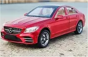 Decorative Car Model 1:32 for C260L Diecast Metal Alloy Luminous Car Model New Year's Eve Party Decoration Perfect for Gifting(Red)