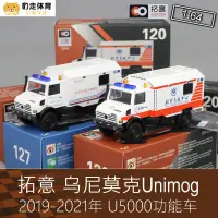在飛比找露天拍賣優惠-拓意1:64北京急救中心模型Unimog烏尼莫克U5023吉