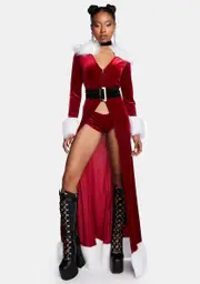 [Roma] 3PC Sexy Miss Claus Costume Set