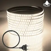 Outdoor Waterproof LED Light Strip Flexible Ribbon Rope Tape Light, 120 LEDs/M with EU, UK, AU Plug No Driver Needed, Multiple Colors Perfect for Indoor and Ou