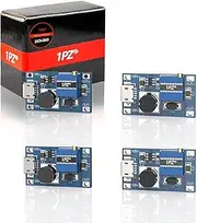 1PZ DCV-R43 MT3608 LM2577 DC-DC Boost Converter Voltage Regulator Step Up Power Supply Module with Mico USB 2A 2V-24V to 5V-28V (Pack of 4)