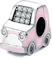 [YiRong Jewelry] Car Charm 925 Sterling Silver Travel Charm Birthday Charm Fits Pandora Charm Bracelet