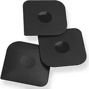 Plastic Pan Dish Pot Food Kitchen Scraper Tool Set, 3 pcs Nylon Plastic Cast Iron Skillet Cleaner Scrubber Scrapper, Kitchen Scraper Non-Scratch (Black)