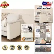 Durable Cat Scratch Protectors for Couches - 3 Pieces Left & Right Armrest