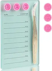 Premium Eyelash Extension Pallet Kit, Durable Grafting Lash Organizer Pad with Magnetic Tweezer Holder Lash Tray Gasket