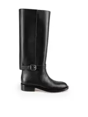 SS24 Black Leather Emmett Riding Boots