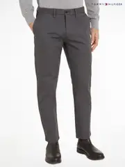 Tommy Hilfiger Grey Slim Bleecker Flex Chinos (C86855) | $254