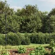 NNEVL Wire Mesh Fence Anthracite 1.6x10 m Galvanised Steel