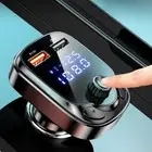 Car Parts QC3.0 Charger Bluetooth 5.0 FM Transmitter USB Fast Charger Universal