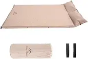Inflatable Camping Sleeping Mat Ultralight Inflatable Mat Portable Self-Inflating Travel Mat AirCushion Tent Folding Bed Travel Hiking Trekking Camping Multi-Color 50mm Thickness 2P