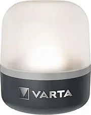 VARTA Camping Lamp, Dynamo Camping Lantern L10RH, Hand Crank Lamp, 2 Charging Options: via Crank or USB Type C, Splash-Proof (IP54) and Shockproof, for Fishing, Outdoor, Power Failure