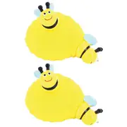 2x Fumfings 7cm Stretchy Bumble Bee/Hive Fidget Squishy Toy Kids 3y+ Yellow