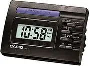CASIO Digital Desktop Alarm Clock, Black