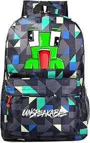 [HERSE] Unspeakable Backpack School Bag Glow in Dark, Rhombus