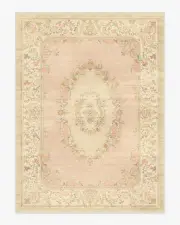 275' x 365' | Machine Washable Runner Rug | Kid & Pet Friendly | Indoor Rug | Lady Whistledown Vintage Pink Flatwoven Rug by Bridgerton | Ruggable