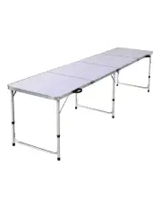 [Weisshorn] Folding Camping Table 240CM Portable Outdoor Picnic BBQ Aluminium Desk