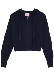 Crush Cashmere Rio Hooded Cashmere Sweatshirt - Navy - 2 (UK 10 / S) 2 (UK 10 / S)