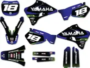 Yamaha YZ 125 1996 - 2001 Full custom graphics kit Warsaw style stickers decals