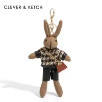 在飛比找ETMall東森購物網優惠-Clever&Ketch鑰匙扣女2024新款時尚簡約百搭兔子