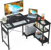 L Shaped Computer Desk with Reversible Storage Shelves 100 * 70 * 87.7cm L-Shape