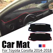 Car Dashboard Pad Mat Non-Slip Interior Sun Cover For Toyota Corolla 2014-2018