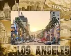 Los Angeles California Laser Engraved Wood Picture Frame Landscape (8 x 10)