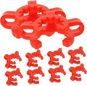 MUCKLILY 1set Laboratory Plastic Keck Clamp for Securely Holding Glassware Distillation Reflux Fractional Distillation Units Polyoxymethylene Construction Random Color 10pcs
